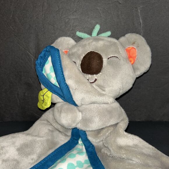 My B Toys Cuddly Gray Koala Bear Koko Dot Security Blanket Baby Lovey 15” Toy - Picture 2 of 8